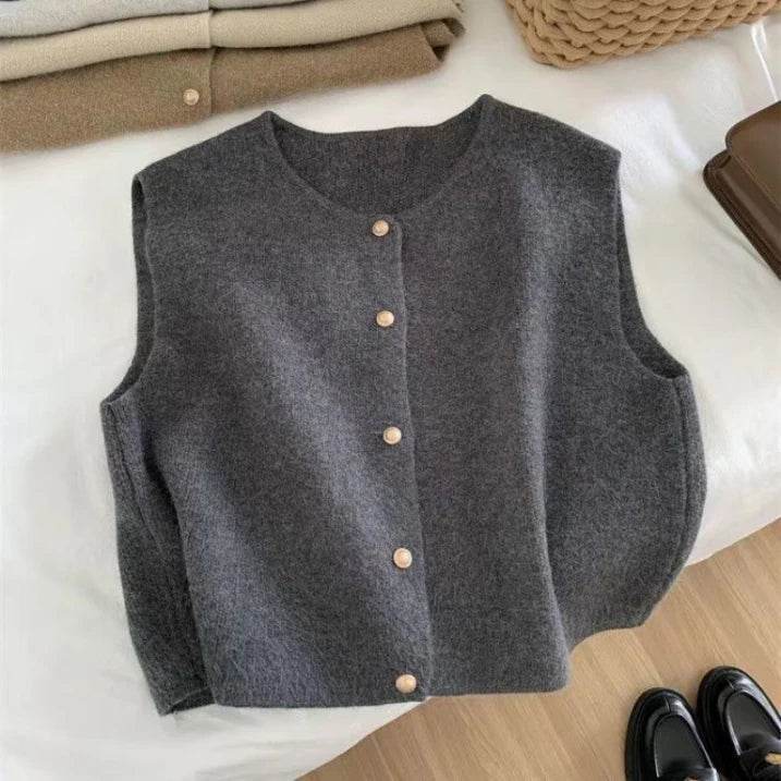 Women’s Chunky Knitted Gilet | Sleeveless