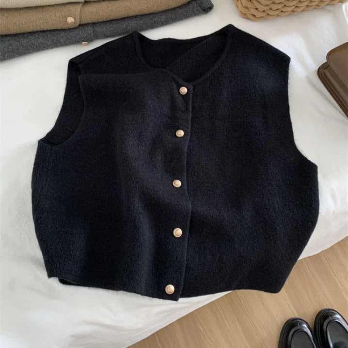 Women’s Chunky Knitted Gilet | Sleeveless
