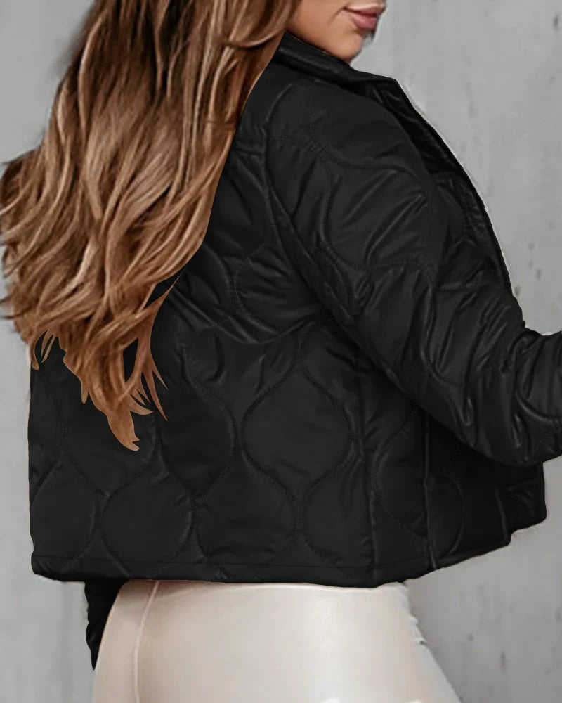 Women’s Fitted Quilted Jacket | Cropped