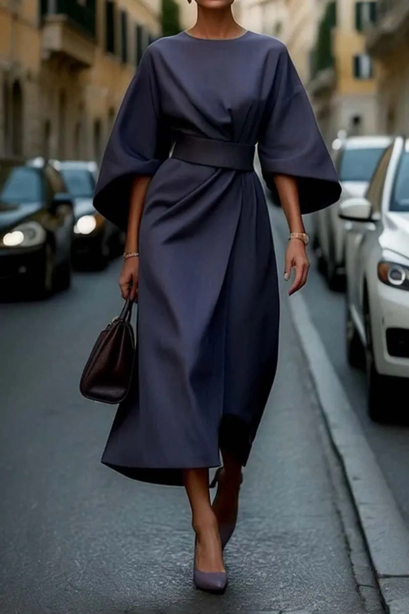 Women’s Elegant Belted Statement Dress | Wedding Guest
