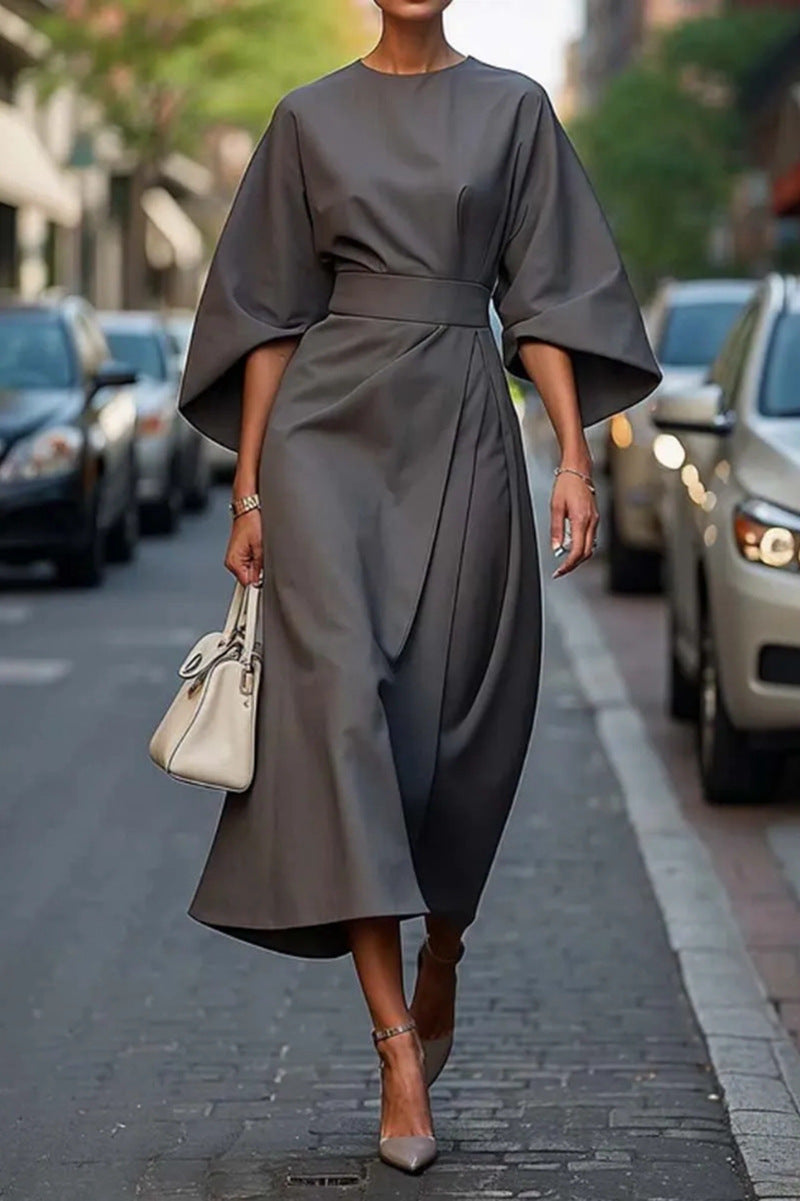 Women’s Elegant Belted Statement Dress | Wedding Guest