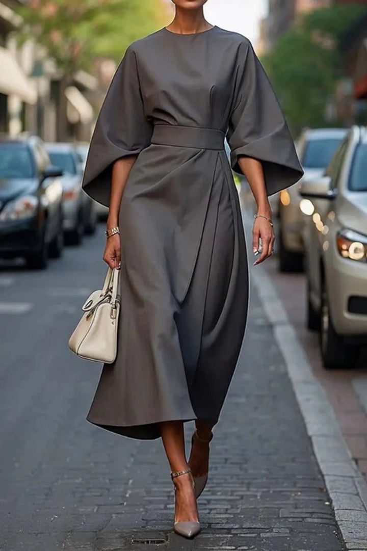 Women’s Elegant Belted Statement Dress | Wedding Guest