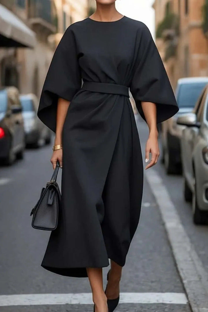 Women’s Elegant Belted Statement Dress | Wedding Guest