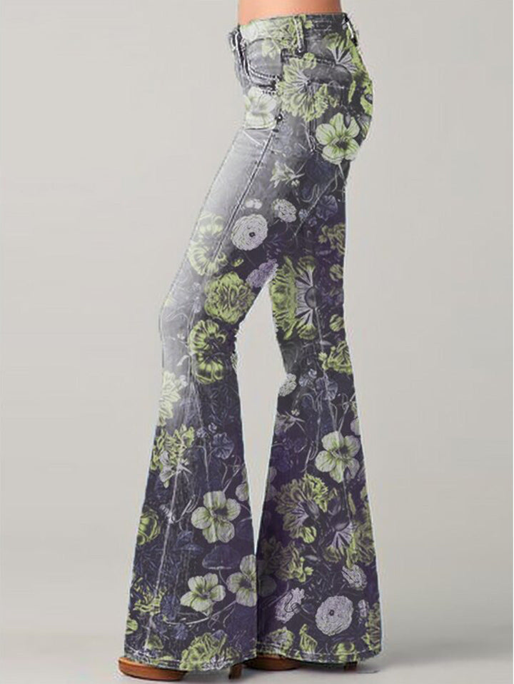 Women’s Boho Flare Jeans | High Waist