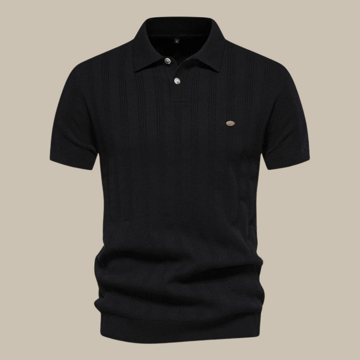 Men’s Textured Polo Shirt | Short Sleeve