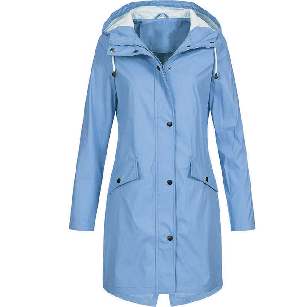 Women’s Hooded Rain Coat | Long