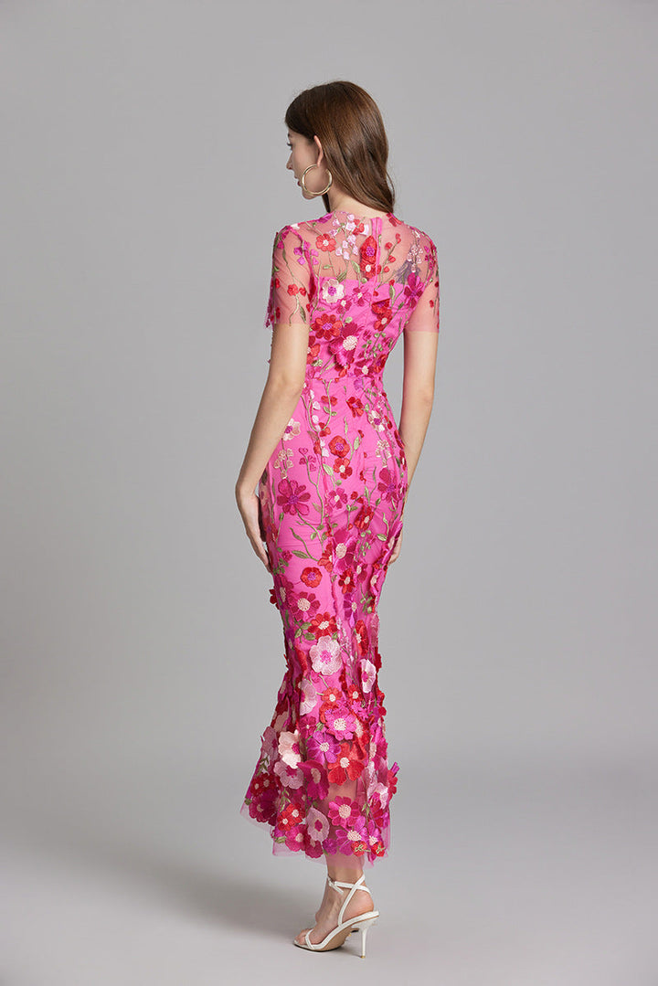 Women’s Floral Lace Dress | Maxi