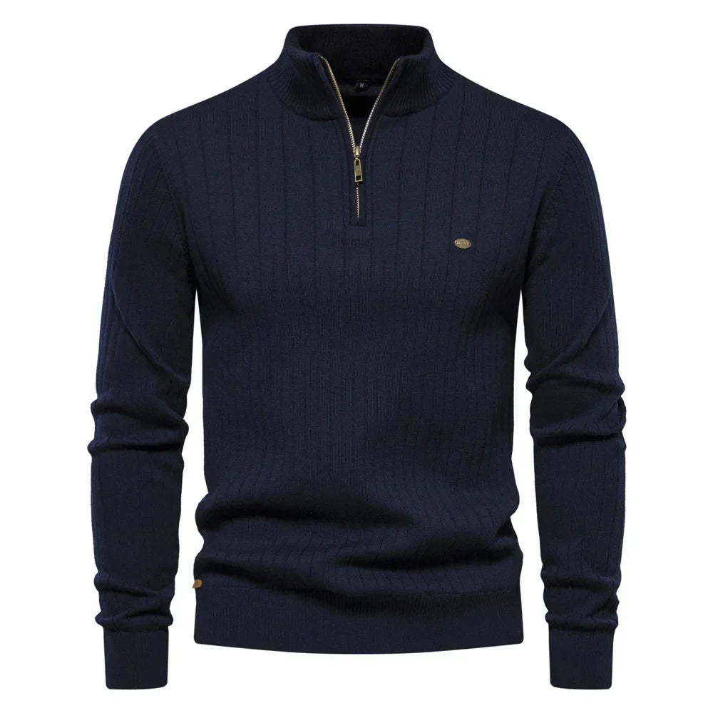Brian - Men's Wool Half Zip Sweater