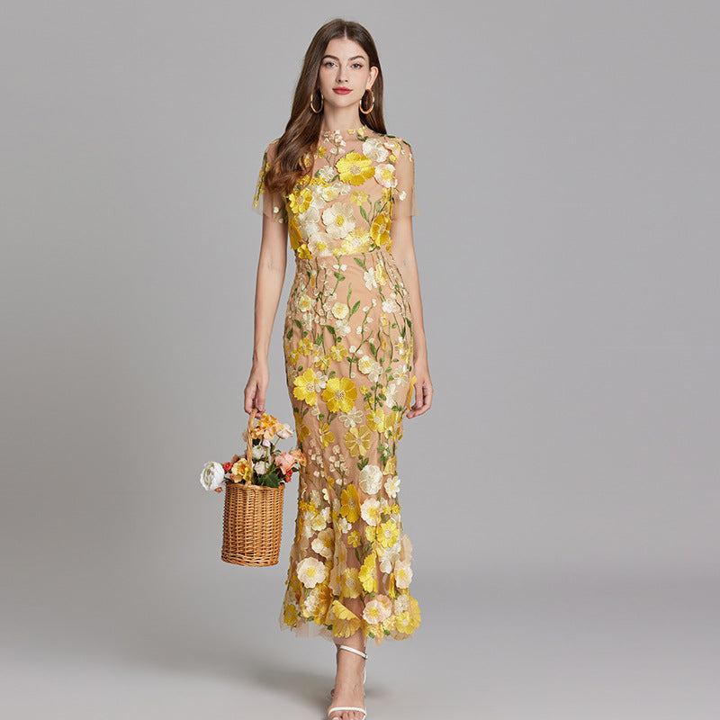 Women’s Floral Lace Dress | Maxi