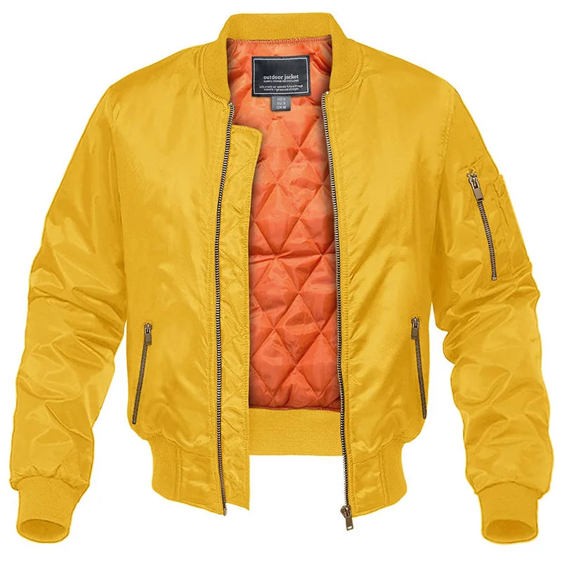 Men’s Quilted Bomber Jacket | Winter