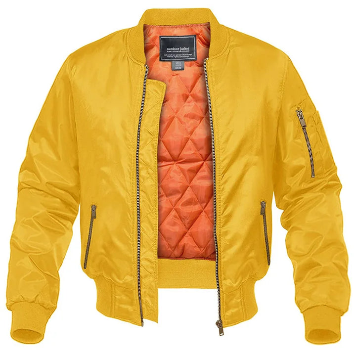 Men’s Quilted Bomber Jacket | Winter