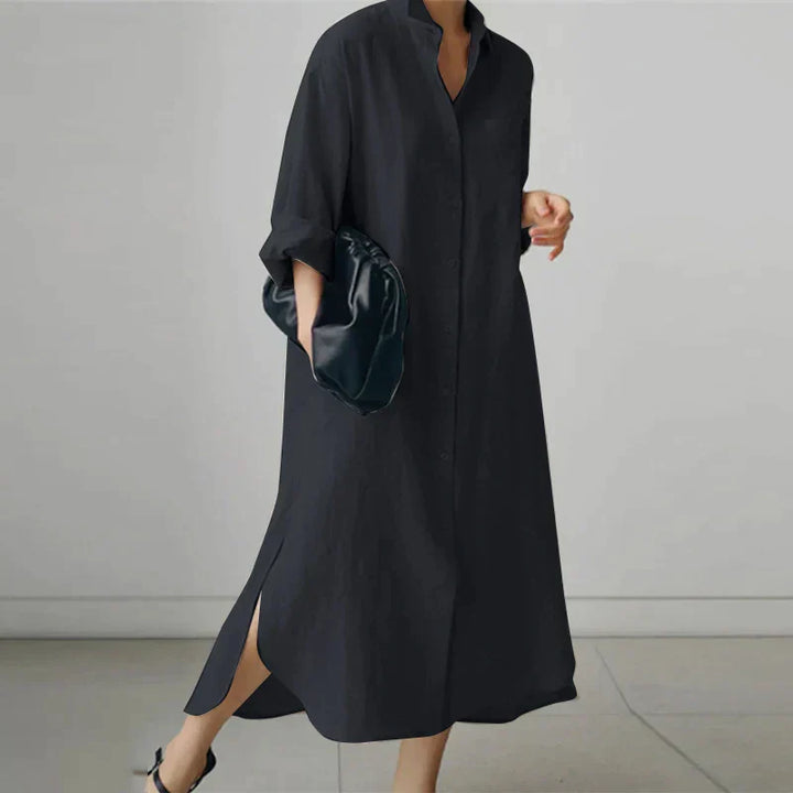Women’s Button Down Shirt Dress | Midi