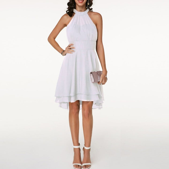 Women’s Halter Ruffle Dress | Mini