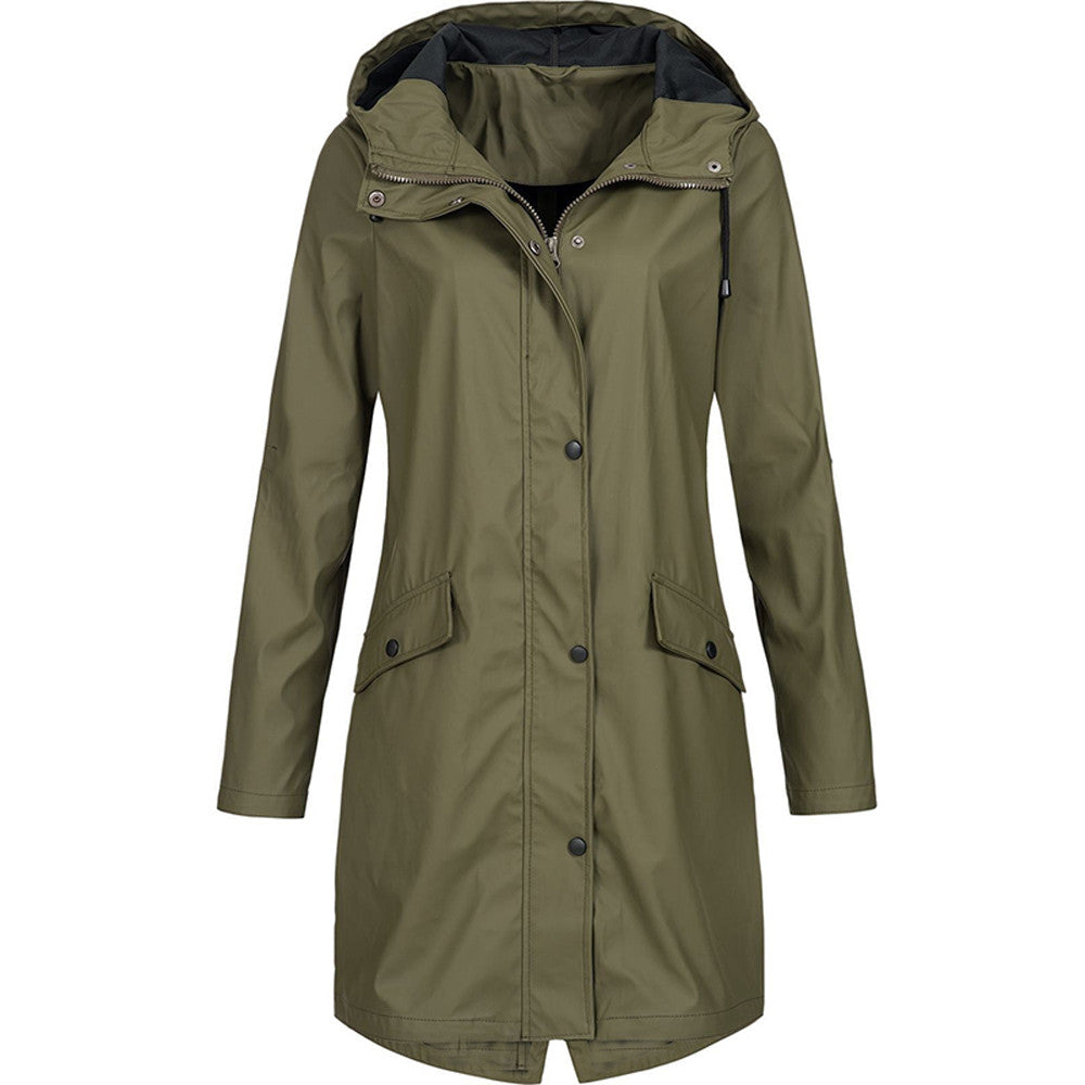 Women’s Hooded Rain Coat | Long