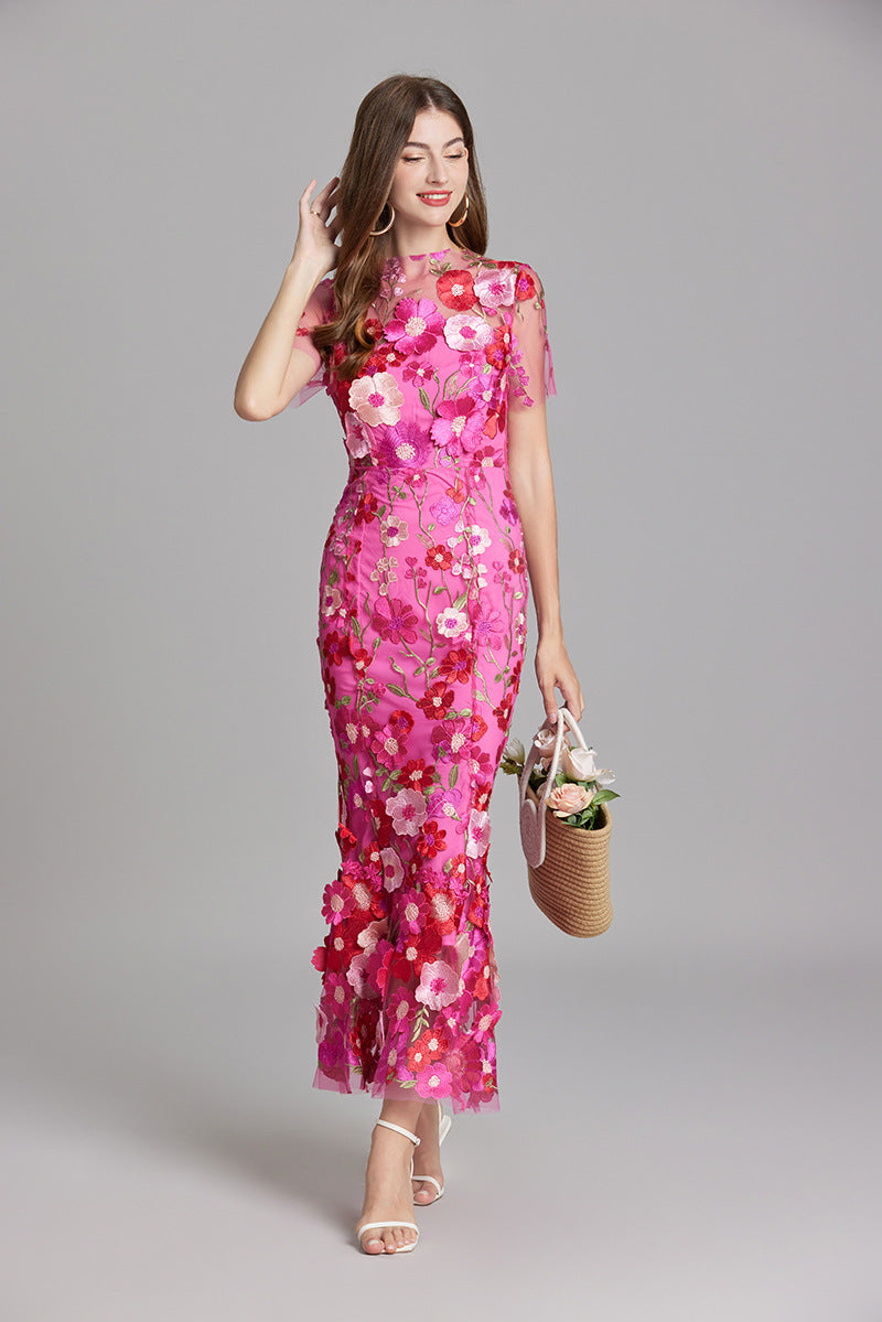 Women’s Floral Lace Dress | Maxi