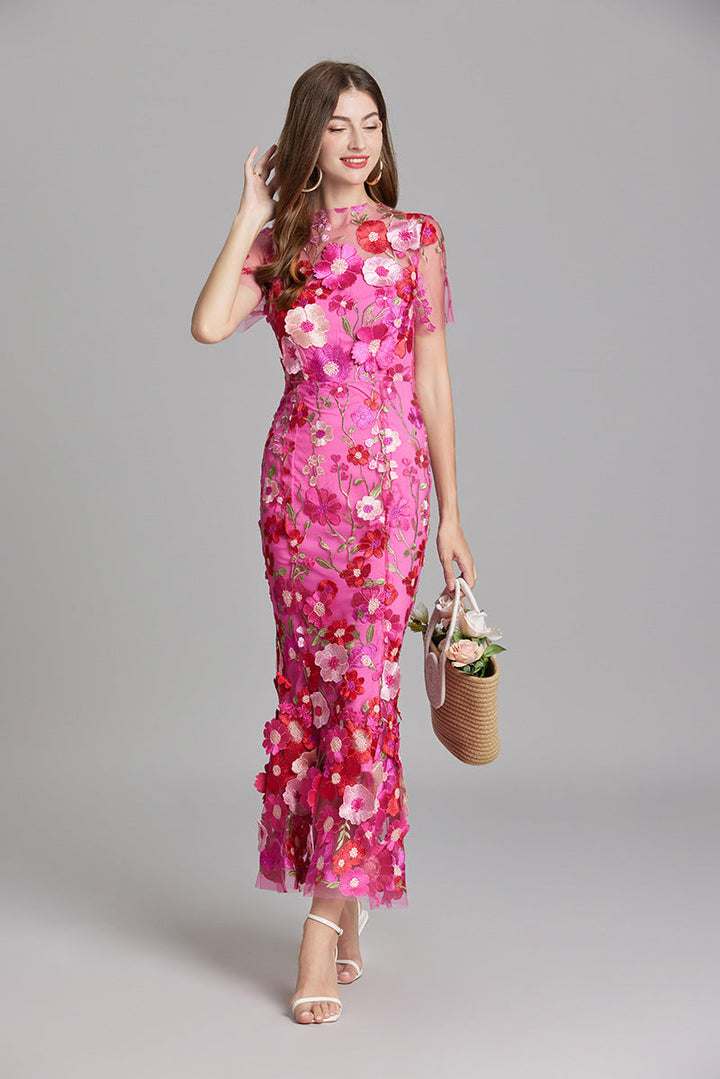 Women’s Floral Lace Dress | Maxi