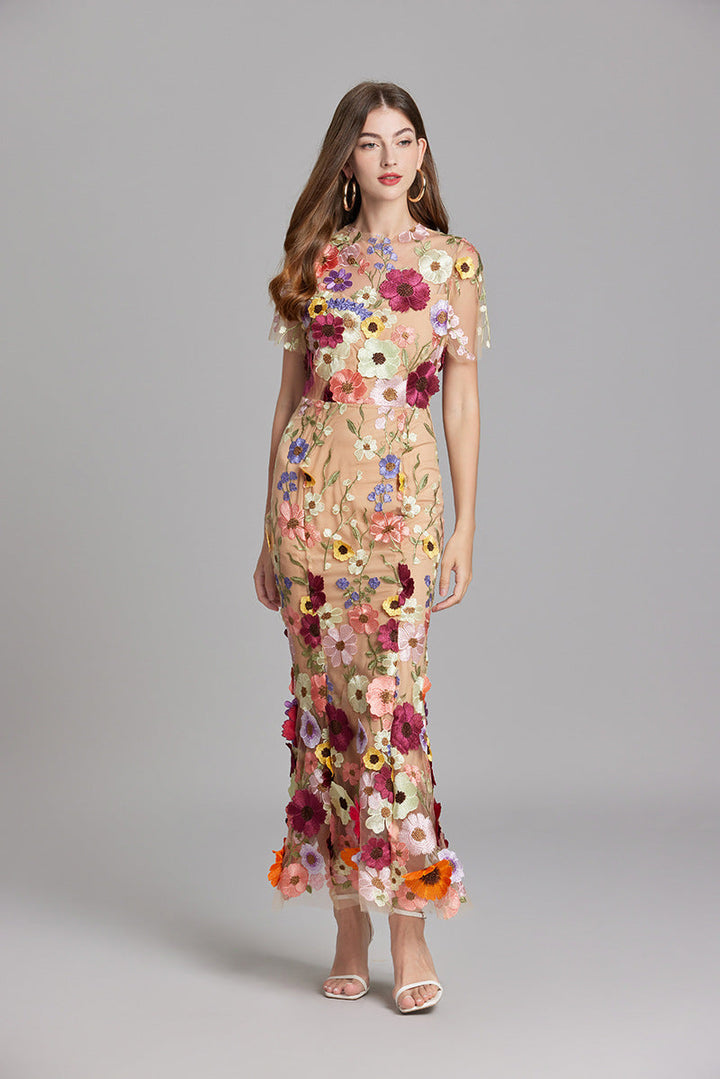 Women’s Floral Lace Dress | Maxi