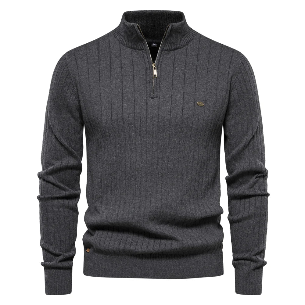 Brian - Men's Wool Half Zip Sweater