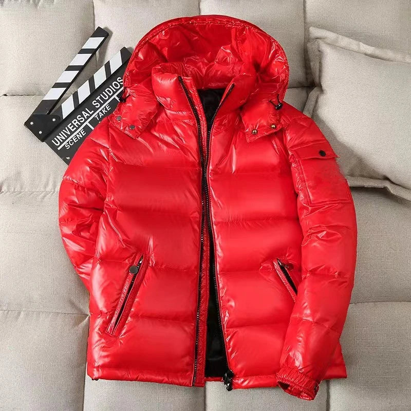 Men’s Winter Puffer Jacket | Waist Quilted