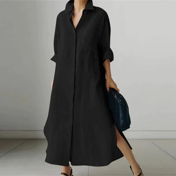 Women’s Button Down Shirt Dress | Midi