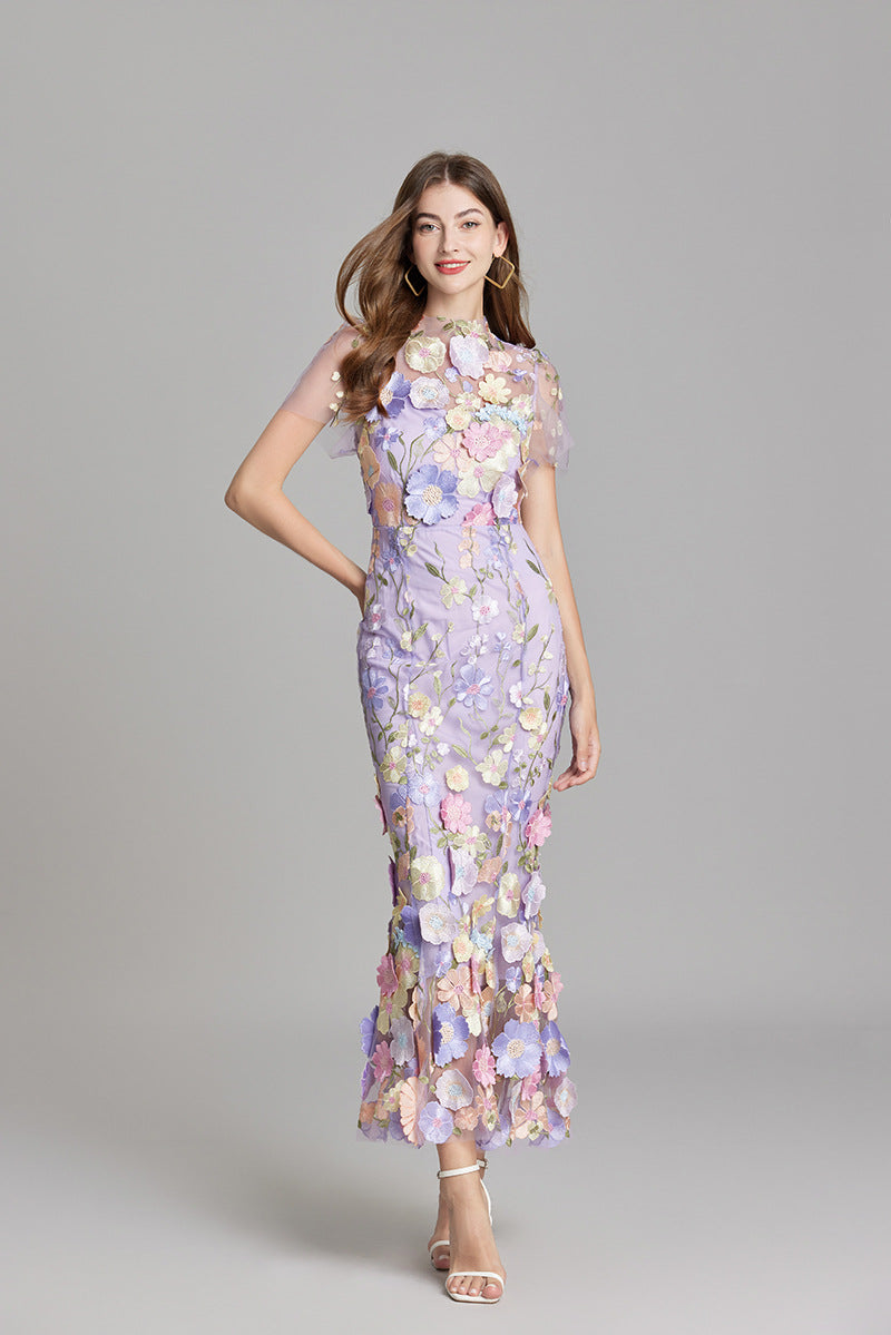 Women’s Floral Lace Dress | Maxi