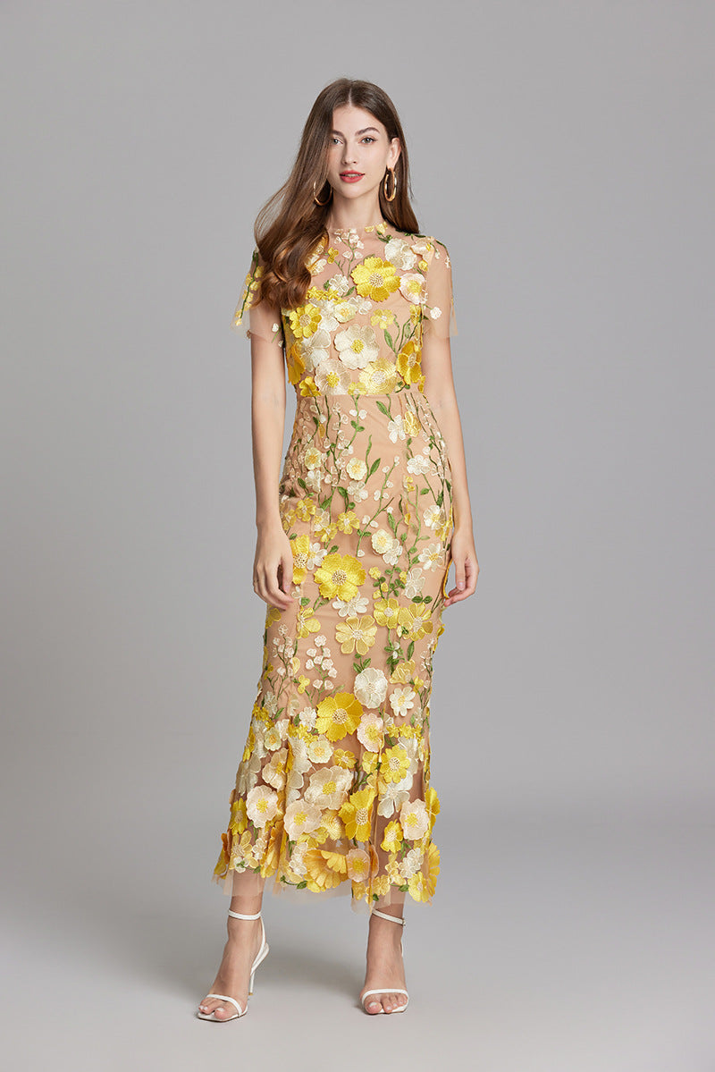 Women’s Floral Lace Dress | Maxi