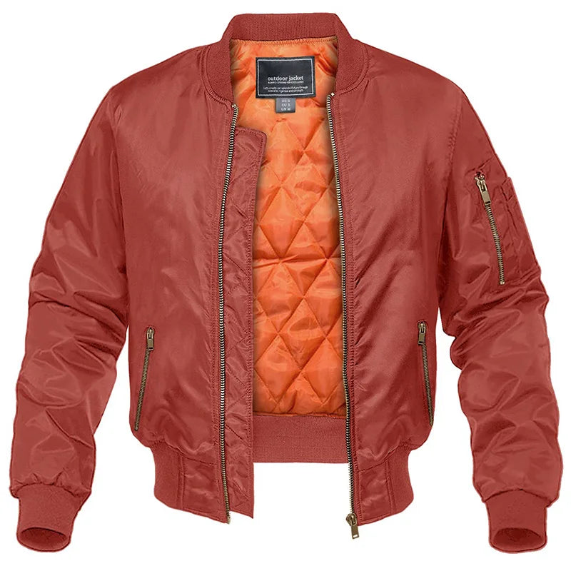 Men’s Quilted Bomber Jacket | Winter