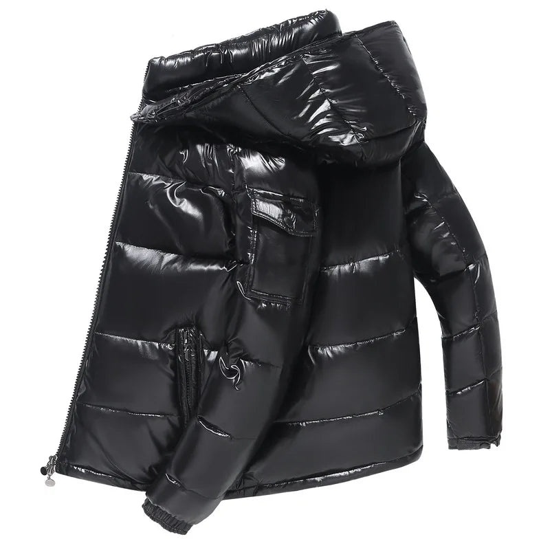 Men’s Winter Puffer Jacket | Waist Quilted