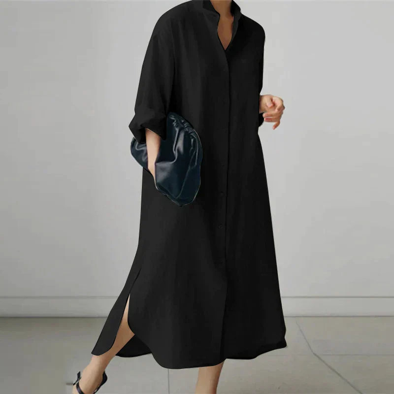 Women’s Button Down Shirt Dress | Midi