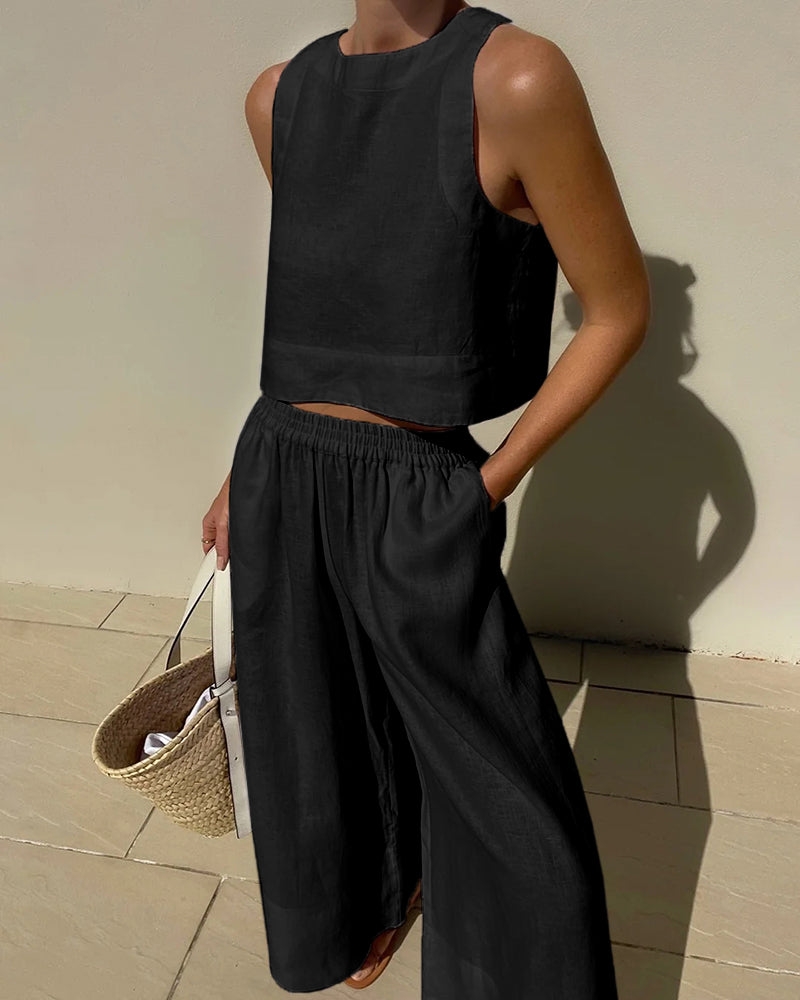 Women’s Sleeveless Two-Piece Set | Coord