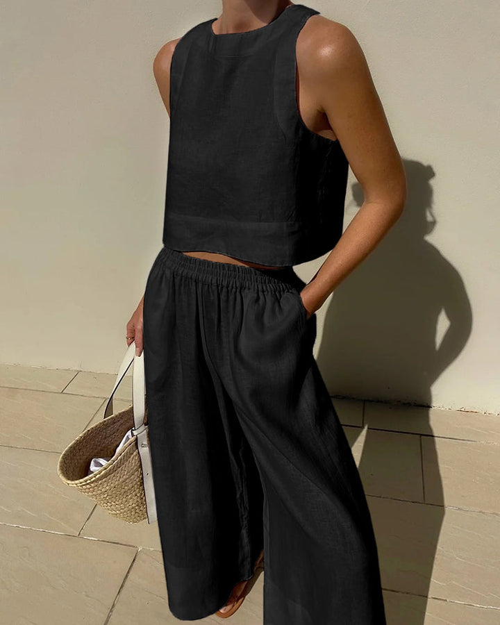 Women’s Sleeveless Two-Piece Set | Coord