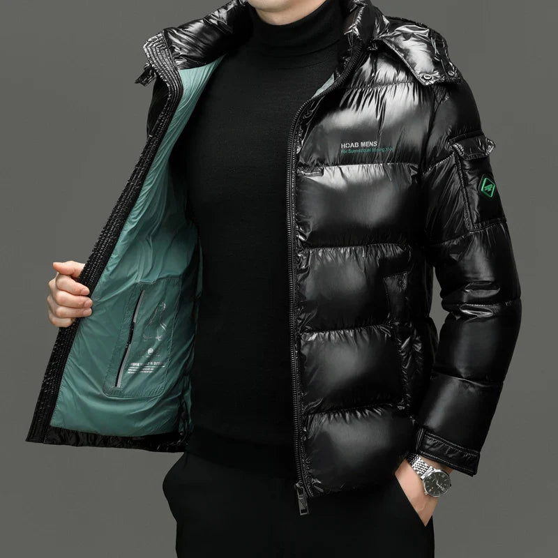 Men’s Winter Puffer Jacket | Quilted Waist