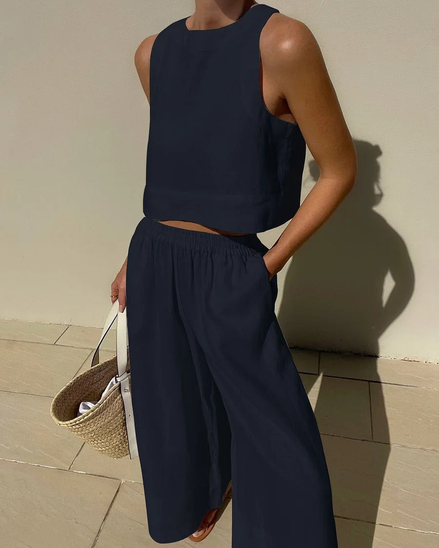 Women’s Sleeveless Two-Piece Set | Coord