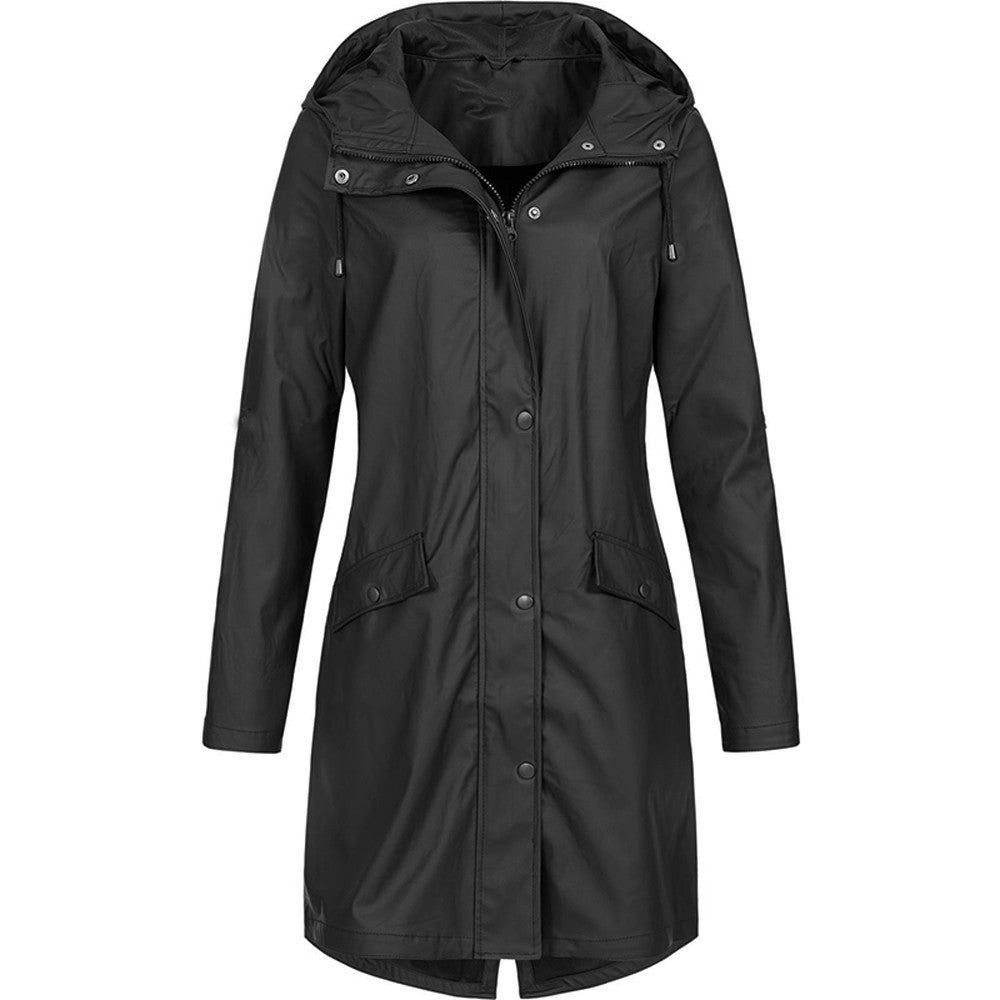 Women’s Hooded Rain Coat | Long