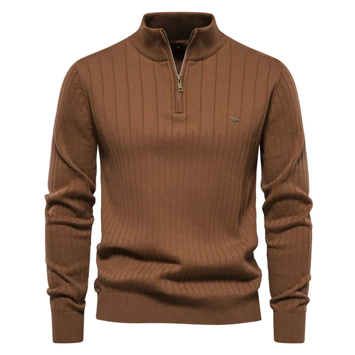 Brian - Men's Wool Half Zip Sweater
