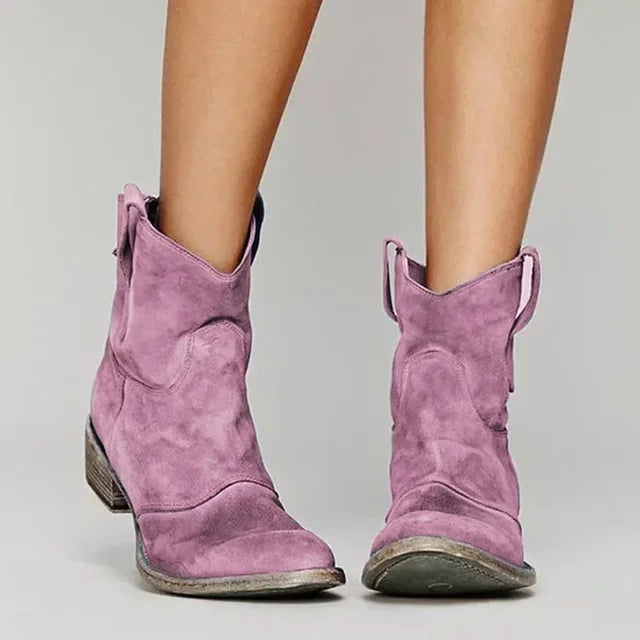 Women’s Cowgirl Ankle Boots | Flat