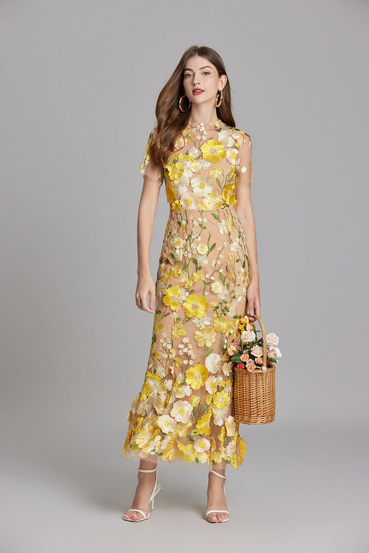 Women’s Floral Lace Dress | Maxi