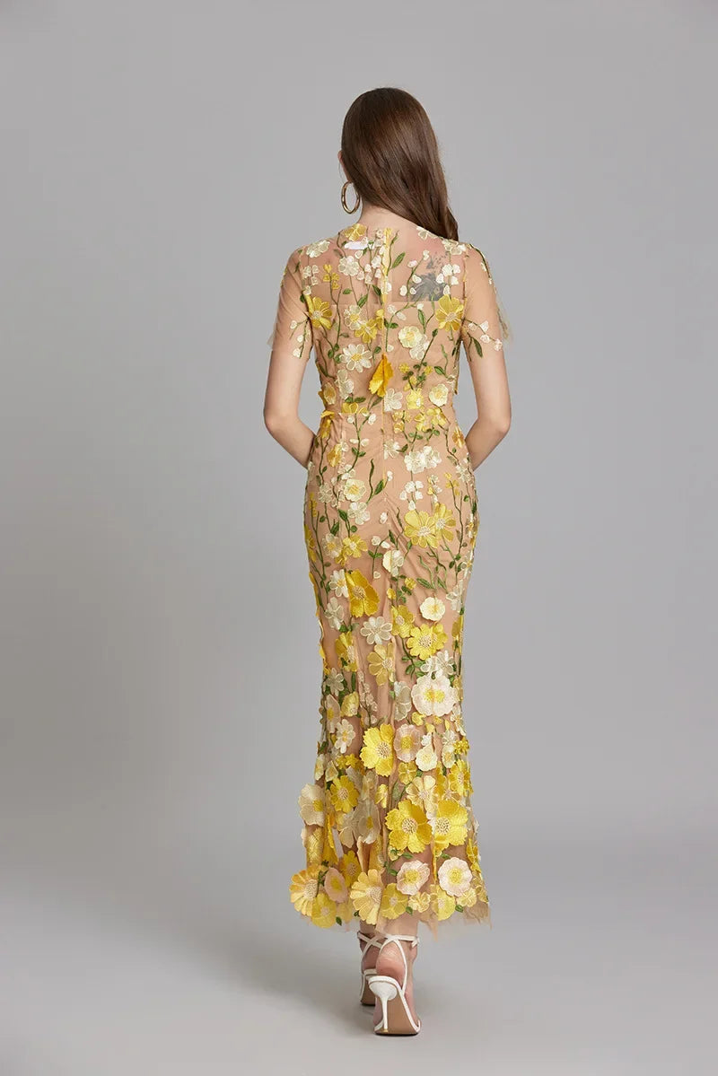 Women’s Floral Lace Dress | Maxi
