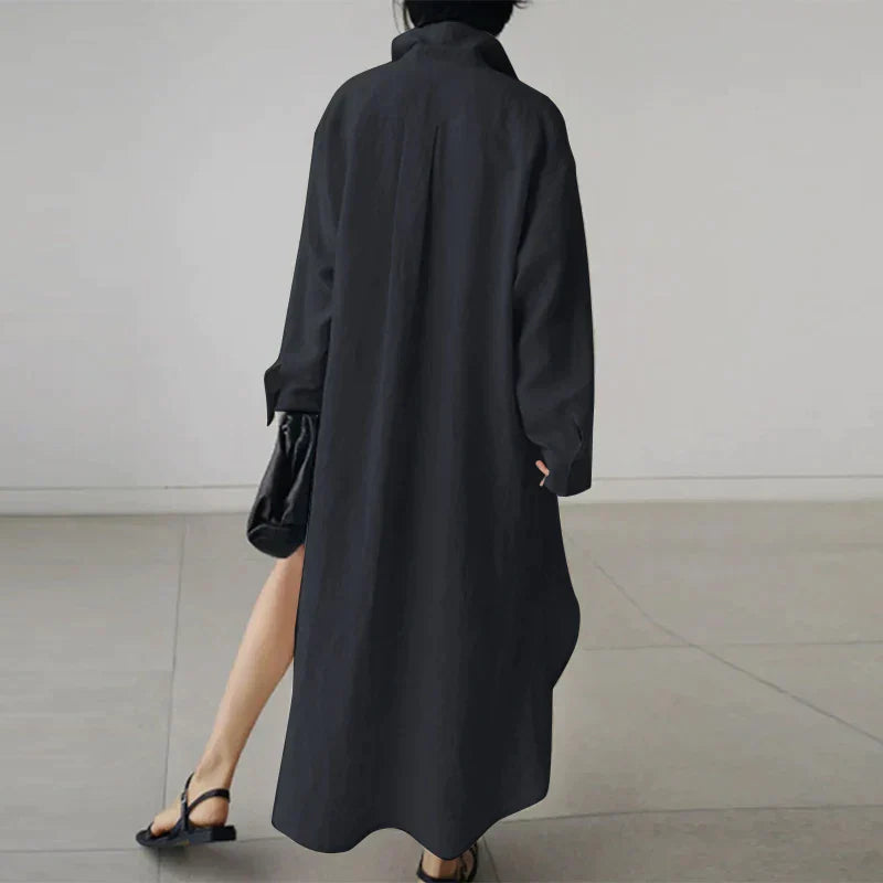 Women’s Button Down Shirt Dress | Midi