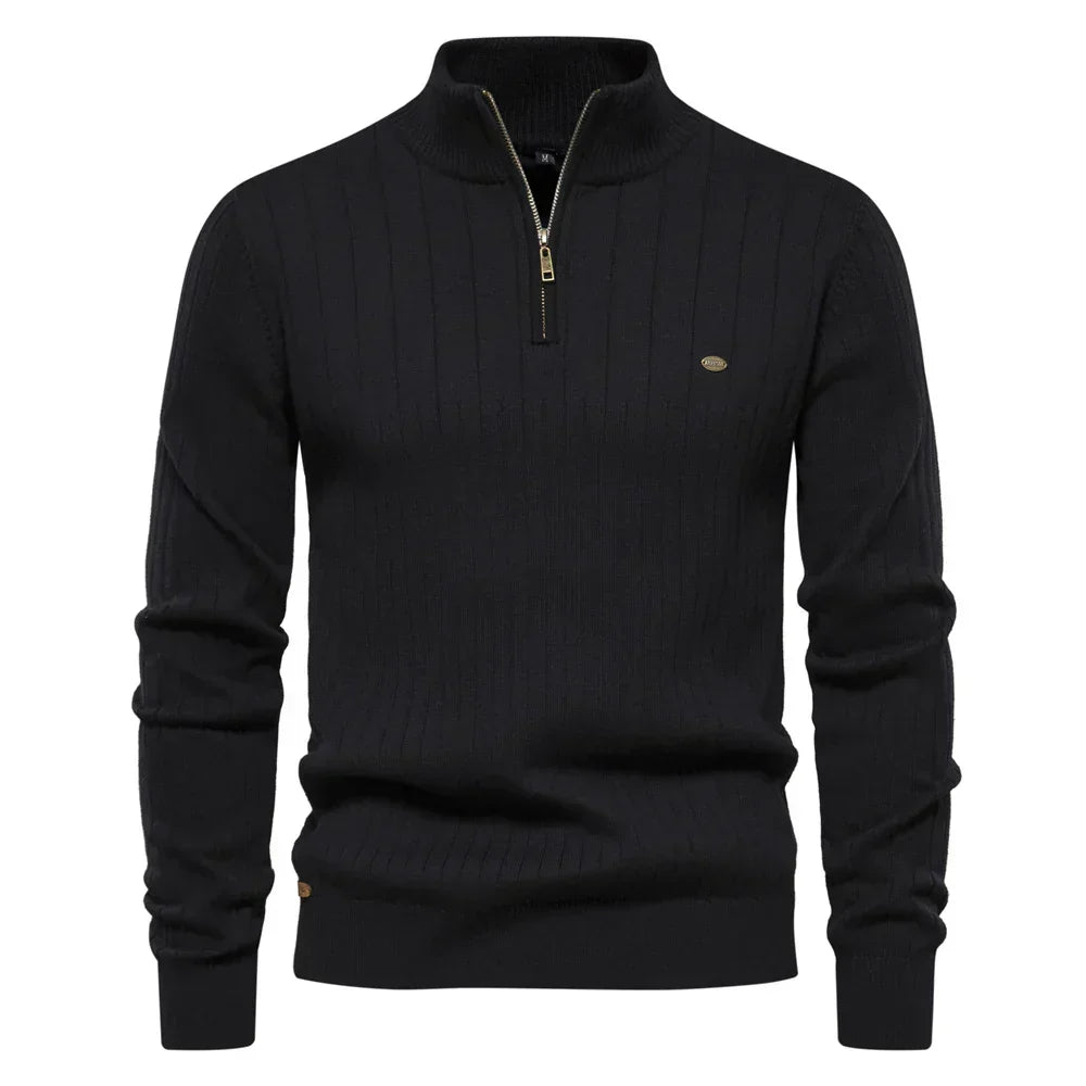 Brian - Men's Wool Half Zip Sweater