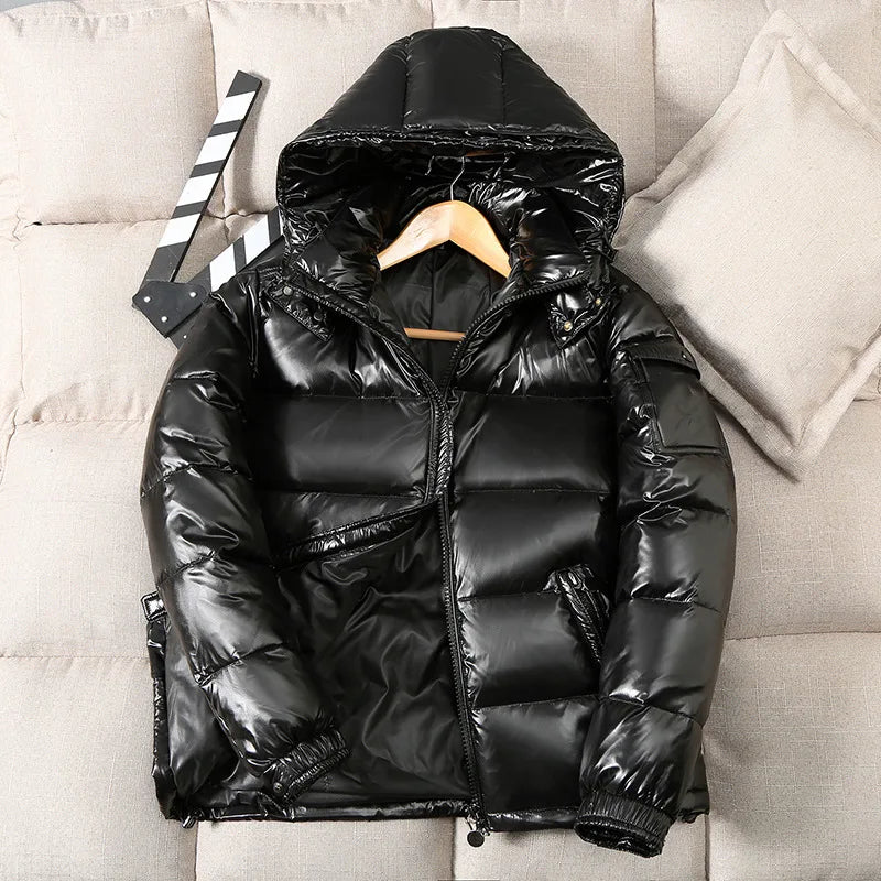 Men’s Winter Puffer Jacket | Waist Quilted