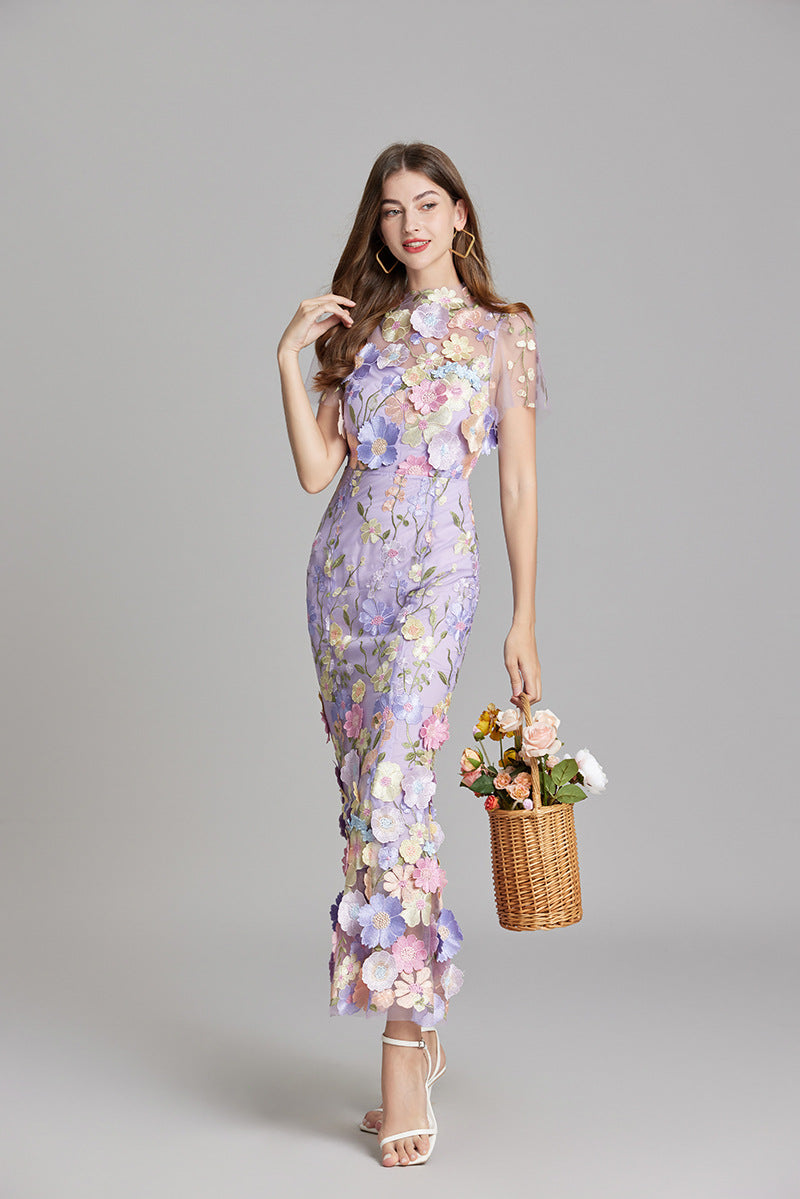 Women’s Floral Lace Dress | Maxi