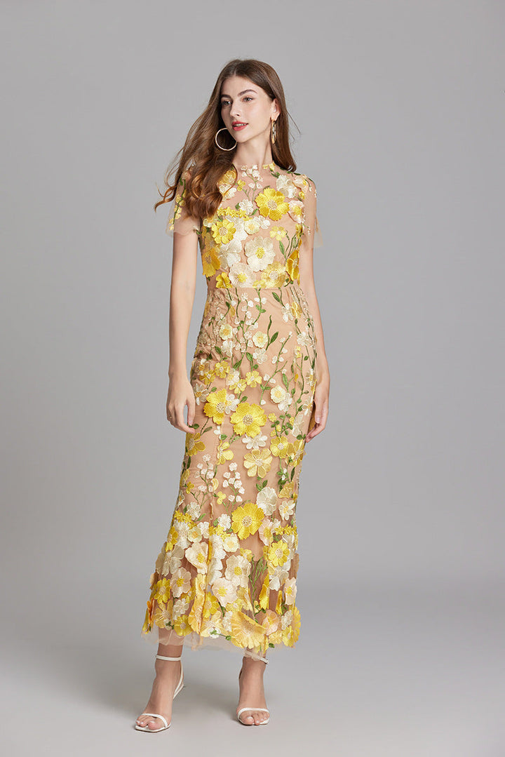 Women’s Floral Lace Dress | Maxi