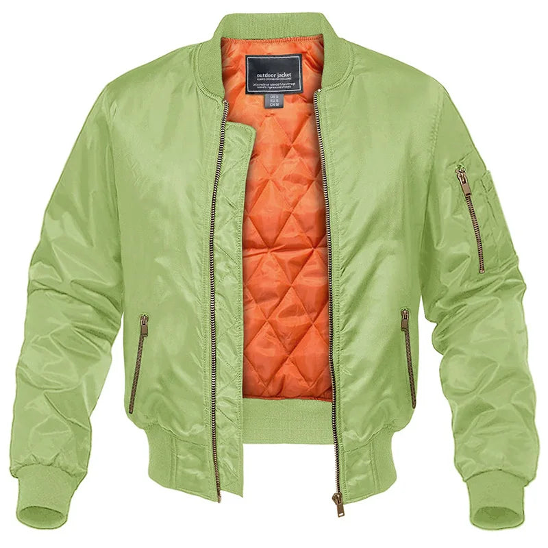 Men’s Quilted Bomber Jacket | Winter