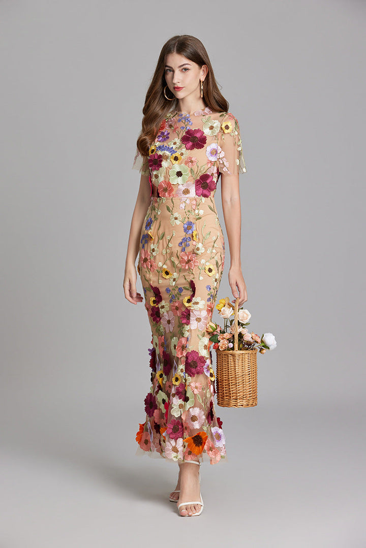Women’s Floral Lace Dress | Maxi