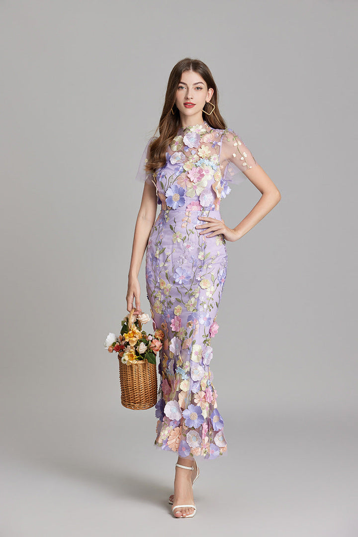 Women’s Floral Lace Dress | Maxi