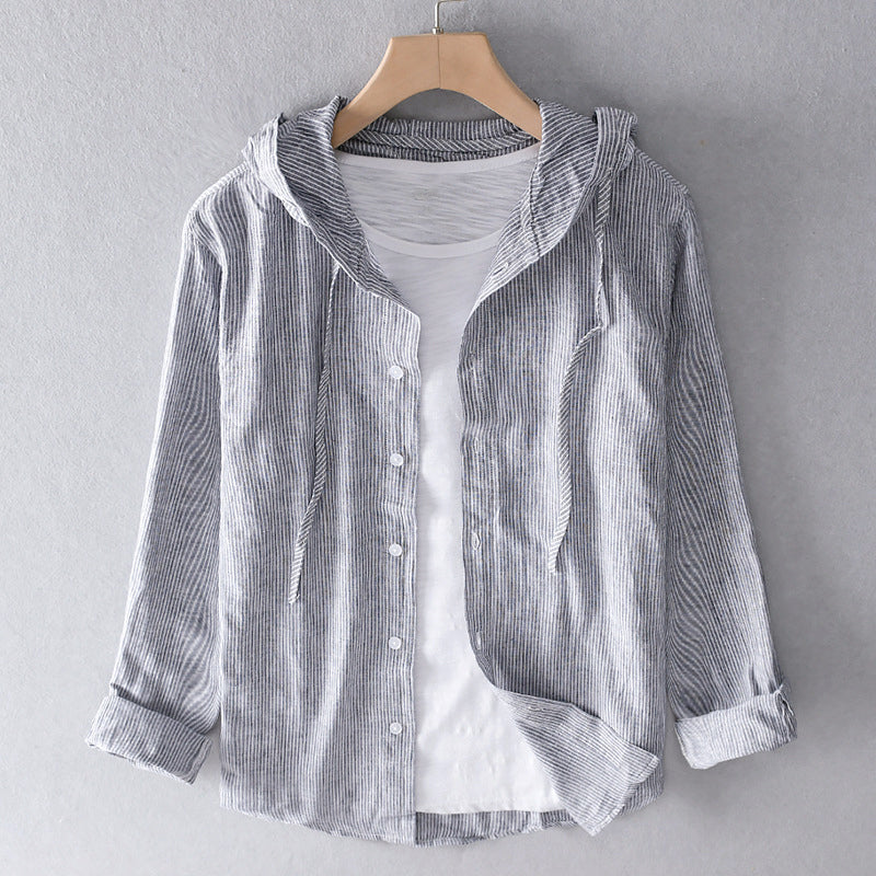 Women’s Striped Button-Up Shirt | Oversized