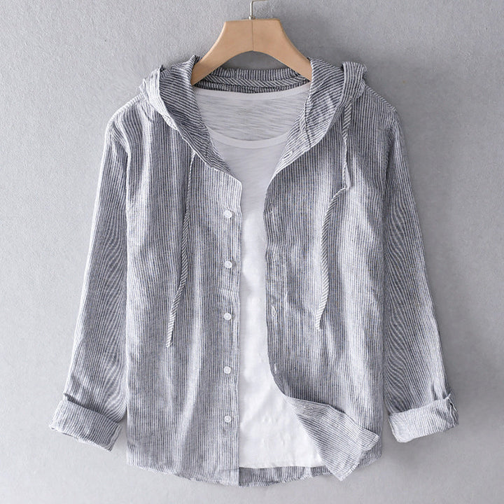 Women’s Striped Button-Up Shirt | Oversized