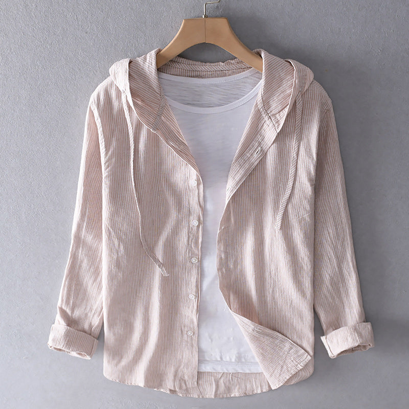 Women’s Striped Button-Up Shirt | Oversized