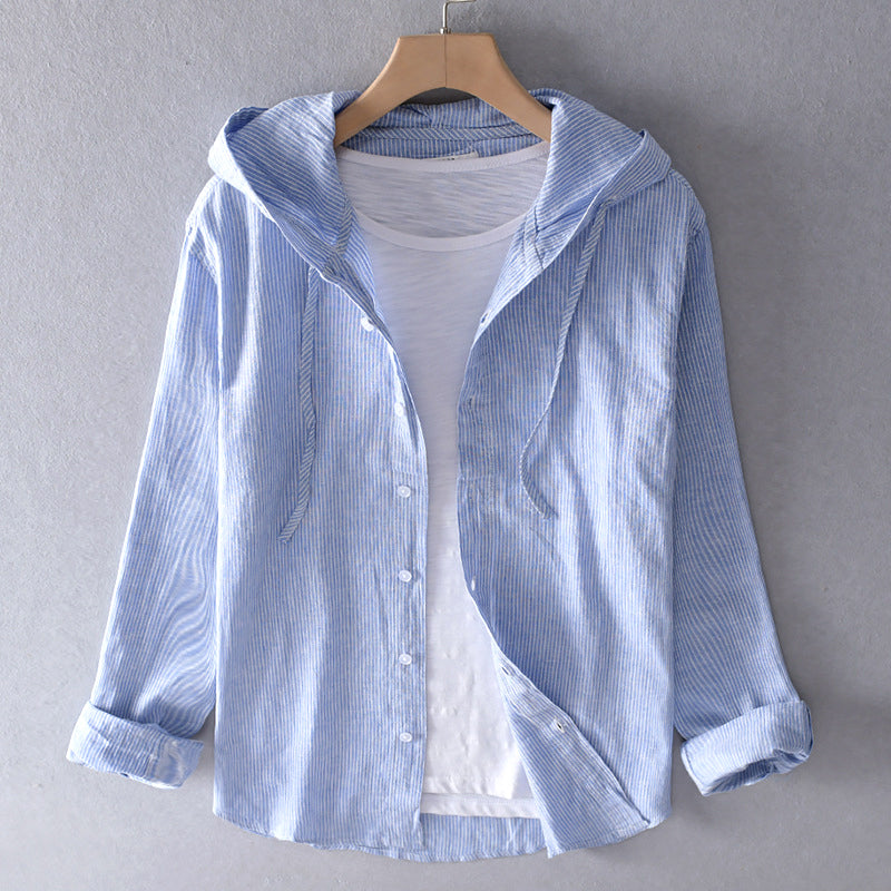Women’s Striped Button-Up Shirt | Oversized